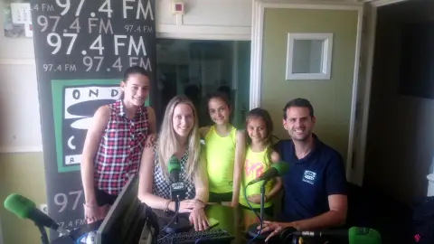 Gimnasia Rítmica de Marbella Noelia Infante, Patricia Rojano, Alexandra, Adiana García y Julio Rodríguez.