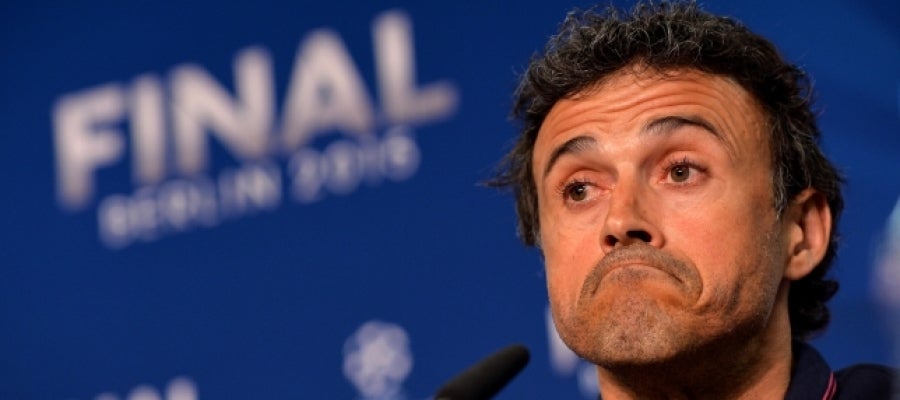 Luis Enrique en rueda de prensa Luis Enrique en rueda de prensa