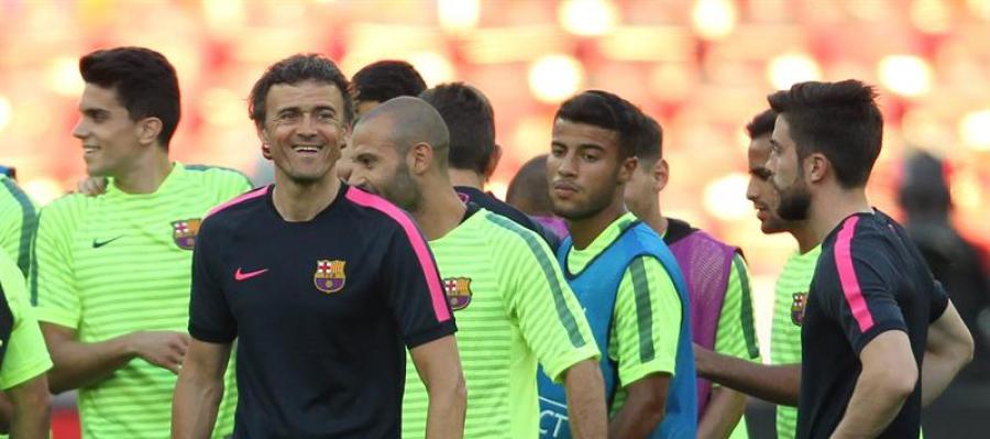 Entrenamiento del F.C. Barcelona Entrenamiento del F.C. Barcelona