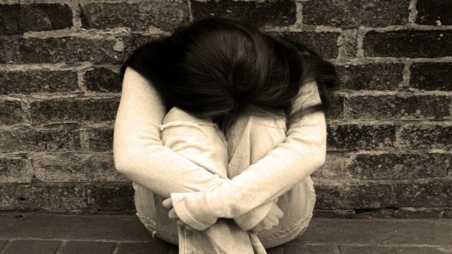 Una mujer triste