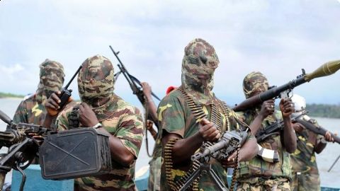 Rebeldes de la Organizaci&oacute;n Terrorista Boko Haram