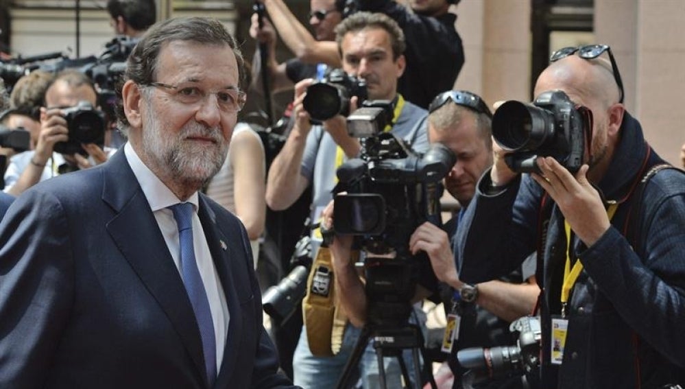 El presidente del Gobierno, Mariano Rajoy, en Bruselas