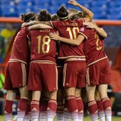 La Selección española de fútbol femenino celebran su primer gol en el Mundial La Selección española de fútbol femenino celebran su primer gol en el Mundial