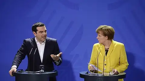 Alexis Tsipras y Angela Merkel Alexis Tsipras y Angela Merkel