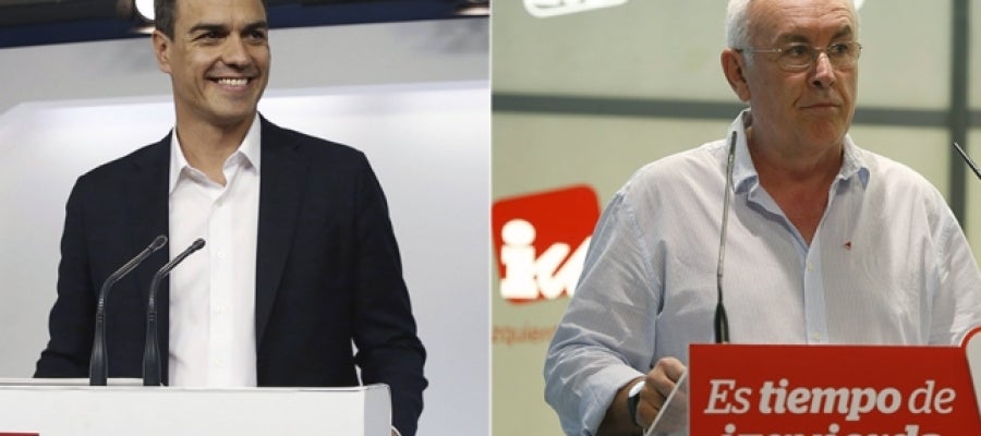 Pedro Sánchez y Cayo Lara Pedro Sánchez y Cayo Lara
