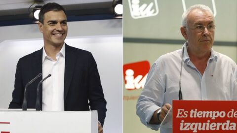 Pedro S&aacute;nchez y Cayo Lara