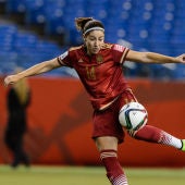 Vicky Losada autora del primer gol de España en un mundial femenino