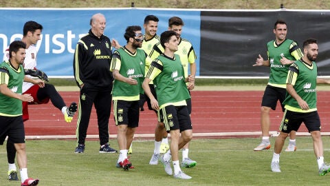 Entrenamiento de la Selecci&oacute;n en la Ciudad del f&uacute;tbol