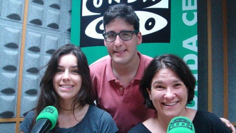 Laura Laiglesia y dos de los actores de Butaca 78