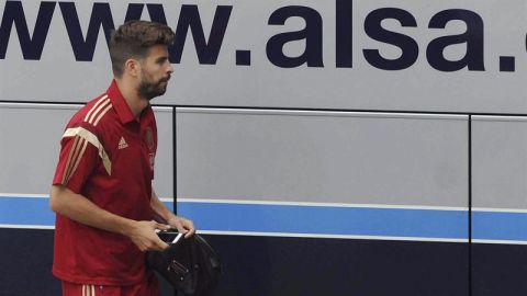 Gerard Piqu&eacute; con la Selecci&oacute;n espa&ntilde;ola