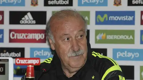 Vicente del Bosque en rueda de prensa Vicente del Bosque en rueda de prensa
