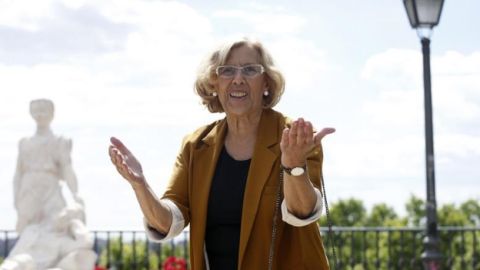 La candidata de Ahora Madrid, Manuela Carmena