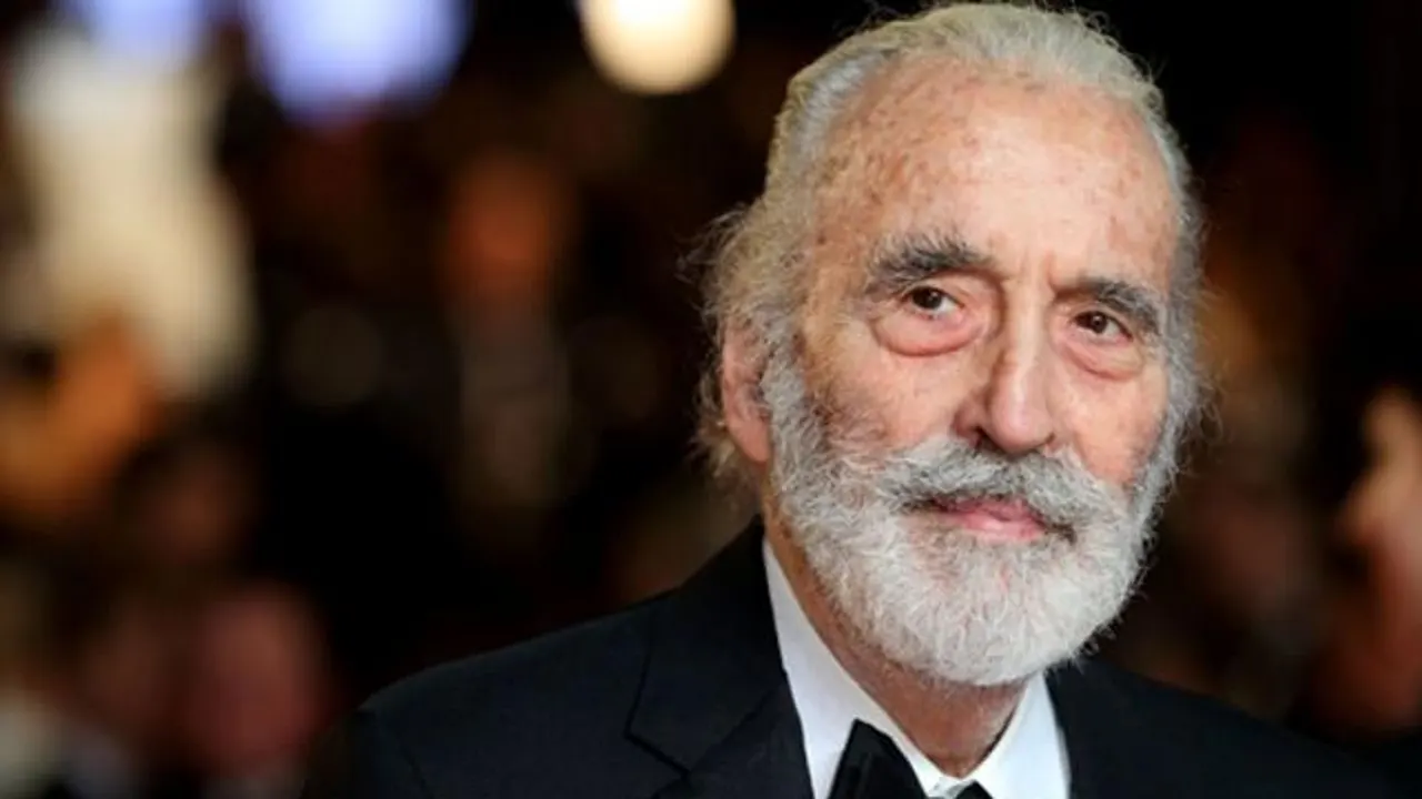 El actor, Christopher Lee