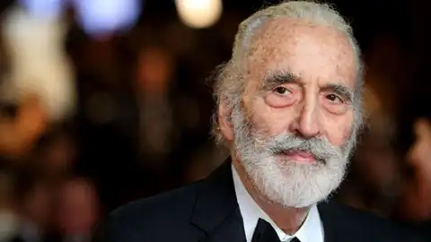 El actor, Christopher Lee El actor, Christopher Lee