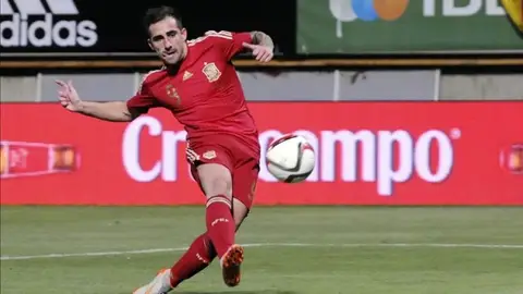 Paco Alcácer anota con la selección Paco Alcácer anota con la selección