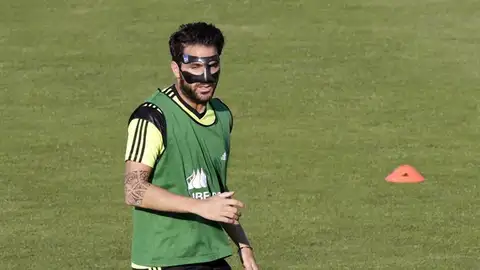 Cesc Fábregas en un entrenamiento con la Selección Cesc Fábregas en un entrenamiento con la Selección