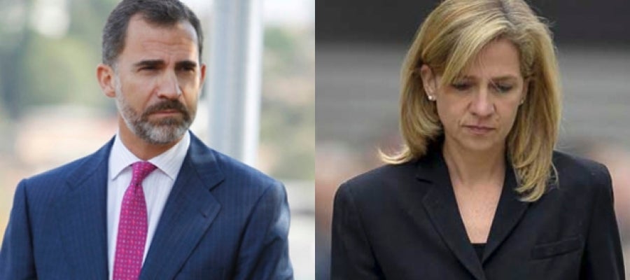El Rey Felipe VI y la infanta Cristina El Rey Felipe VI y la infanta Cristina