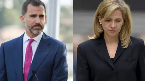 El Rey Felipe VI y la infanta Cristina El Rey Felipe VI y la infanta Cristina