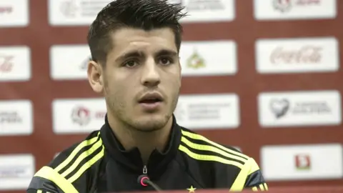 Morata, en rueda de prensa Morata, en rueda de prensa
