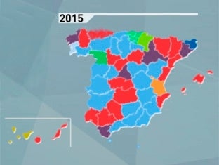 Así queda el mapa de los Ayuntamientos tras las elecciones del 24 de mayo Así queda el mapa de los Ayuntamientos tras las elecciones del 24 de mayo