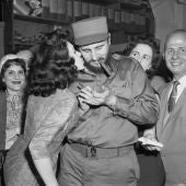 Marita Lorenz y Fidel Castro
