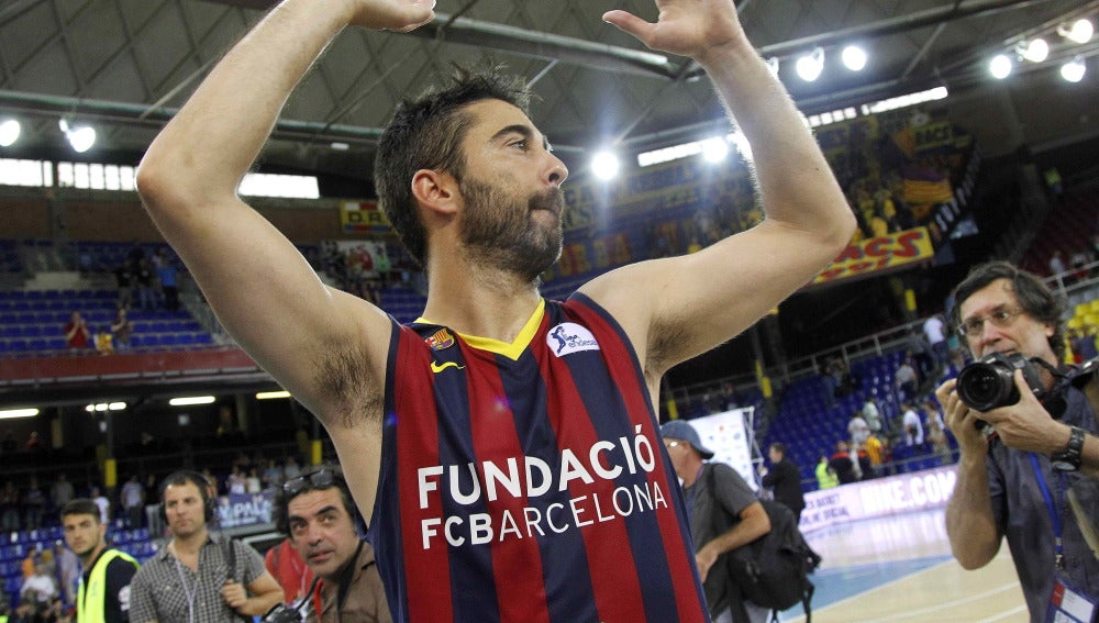 Juan Carlos Navarro anota el triple decisivo que mete al Barcelona en la final de la ACB
