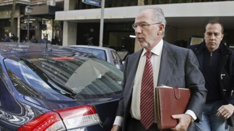 Rodrigo Rato regresa a su domicilio de Madrid