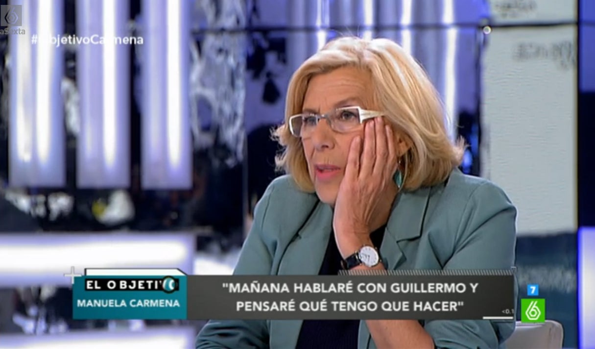 Manuela Carmena: "No descarto cesar a Guillermo Zapata" Manuela Carmena: "No descarto cesar a Guillermo Zapata"