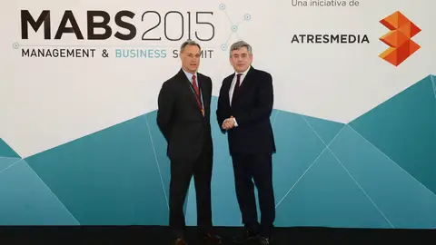 Silvio González, CEO de Atresmedia, recibe a Gordon Brown Silvio González, CEO de Atresmedia, recibe a Gordon Brown