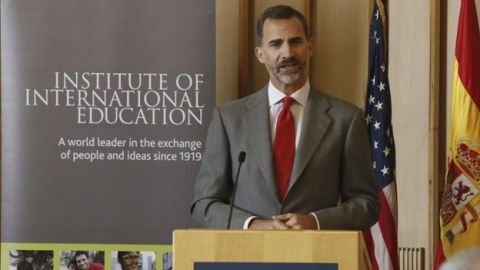 El rey Felipe VI, en su visita a Estados Unidos