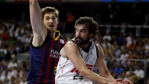 Sergio Llull se crece ante el Barcelona 