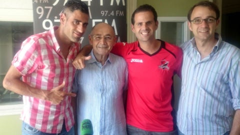 De izquierda a derecha: Javi Mu&ntilde;oz, Antonio Naranjo, Julio Rodr&iacute;guez y Alfonso olaso