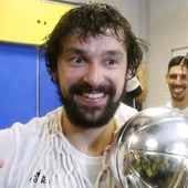 Sergio Llull celebra el título de Liga Sergio Llull celebra el título de Liga