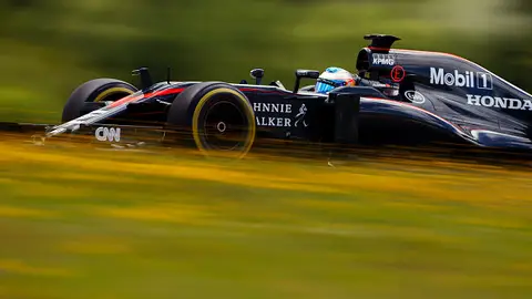 Fernando Alonso durante el Gran Premio de Austria Fernando Alonso durante el Gran Premio de Austria