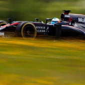 Fernando Alonso durante el Gran Premio de Austria 