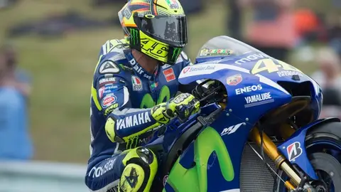 Rossi, con la Yamaha Rossi, con la Yamaha