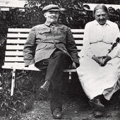 Lenin y su esposa Nadia Krúpskaia 