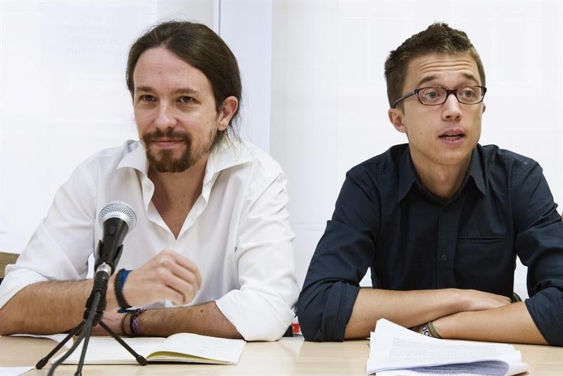 Iglesias y Errejón expresan su apoyo a Rita Maestre tras su condena Iglesias y Errejón expresan su apoyo a Rita Maestre tras su condena