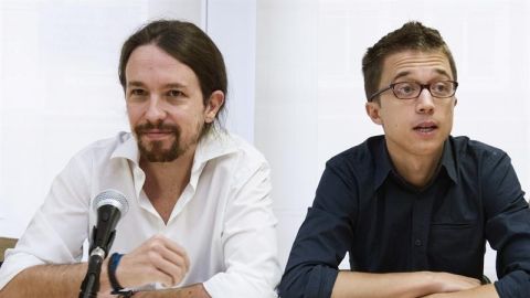 Pablo Iglesias e &Iacute;&ntilde;igo Errej&oacute;n