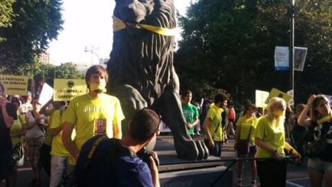 Manifestaci&oacute;n contra la ley de Seguridad Ciudadana