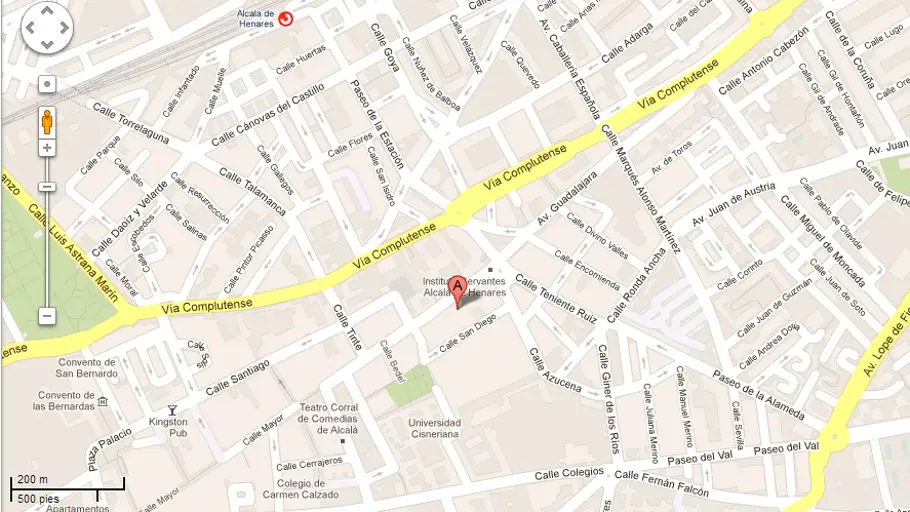 Mapa Alcalá de Henares Ubicación de Onda Cero Alcalá