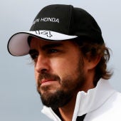 Fernando Alonso en el GP de Gran Breataña
