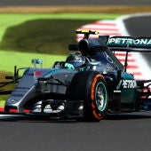 Nico Rosberg en Silverstone