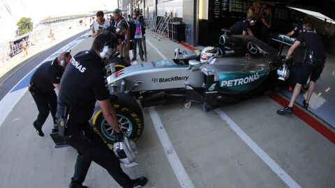 El piloto brit&aacute;nico Lewis Hamilton, de Mercedes