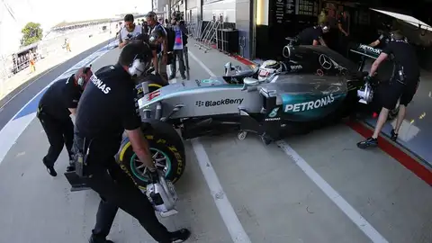 El piloto británico Lewis Hamilton, de Mercedes El piloto británico Lewis Hamilton, de Mercedes