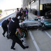 El piloto británico Lewis Hamilton, de Mercedes