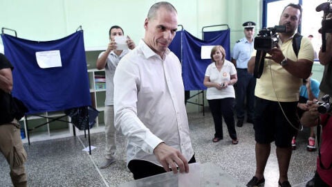 El ministro de Econom&iacute;a griego, Yanis Varoufakis