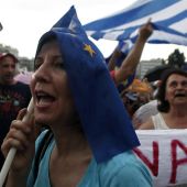 Protestas por el referéndum en Grecia