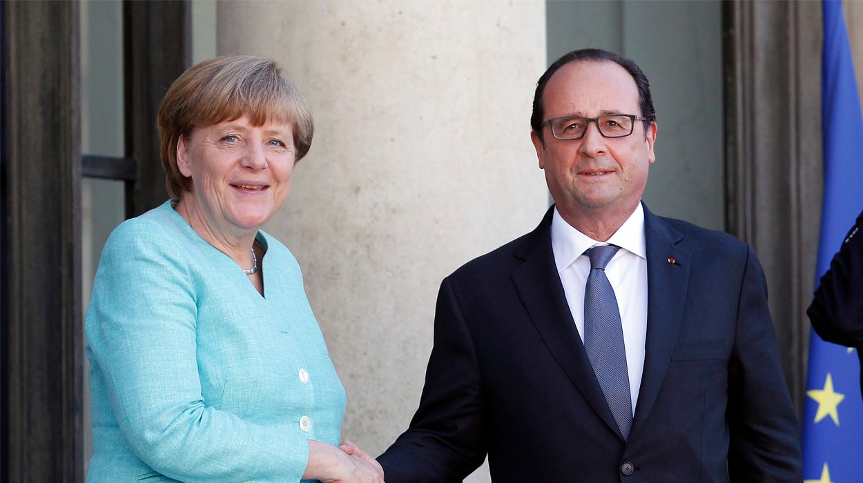 Merkel y Hollande dejan las puertas abierta a las negociaciones Merkel y Hollande dejan las puertas abierta a las negociaciones