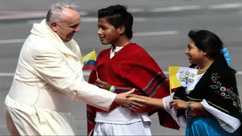 El papa Francisco en Ecuador El papa Francisco en Ecuador